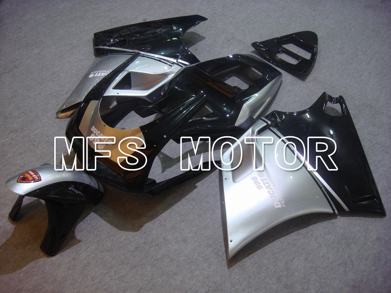 Ducati 748 / 998 / 996 1994-2002 Injection ABS Fairing - Factory Style - Black Silver - MFS4588 - Fairings Kit