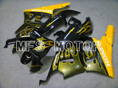 Honda CBR 400RR NC29 1990-1999 ABS Fairing - Flame - Yellow Black - MFS4629 - Fairings Kit