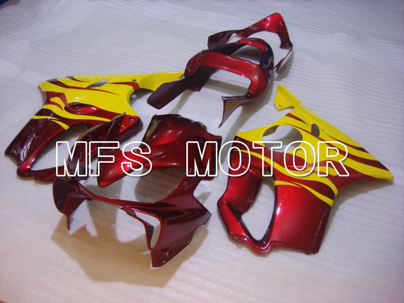 Honda CBR600 F4i 2001-2003 Injection ABS Fairing - Flame - Red wine color Yellow - MFS4667 - Fairings Kit
