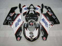 Ducati 749 / 999 2005-2006 Injection ABS Fairing - Sterilgarda - Black White - MFS4713 - Fairings Kit