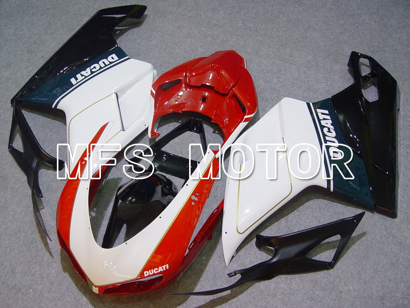 Ducati 848 / 1098 / 1198 2007-2011 Injection ABS Fairing - Factory Style - Red White - MFS4753 - Fairings Kit