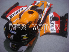 Honda CBR600 F2 1991-1994 ABS Fairing - Repsol - Black Orange Red - MFS4881 - Fairings Kit