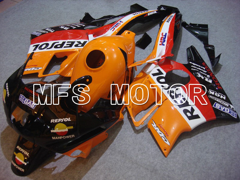 Honda CBR600 F2 1991-1994 ABS Fairing - Repsol - Black Orange Red - MFS4886 - Fairings Kit