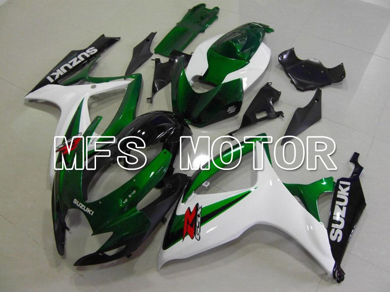 Suzuki GSXR600 GSXR750 2006-2007 Injection ABS Fairing - Factory - White Green - MFS4999 - Fairings Kit