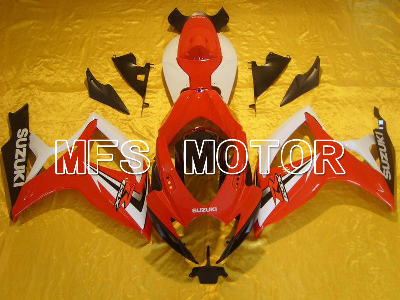 Suzuki GSXR600 GSXR750 2006-2007 Injection ABS Fairing - Factory - Red White - MFS5017 - Fairings Kit