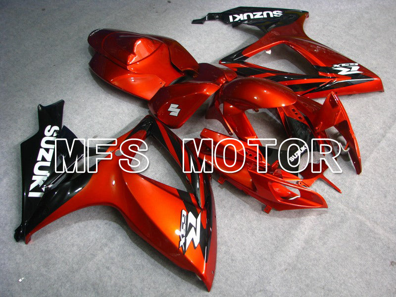 Suzuki GSXR600 GSXR750 2006-2007 Injection ABS Fairing - Factory - Black Orange - MFS5022 - Fairings Kit