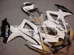 Suzuki GSXR600 GSXR750 2008-2010 Injection ABS Fairing - Factory Style - White Silver - MFS5102 - Fairings Kit