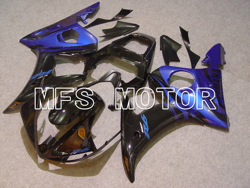 Yamaha YZF-R6 2005 Injection ABS Fairing - Flame - Blue Black - MFS5254 - Fairings Kit