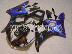 Yamaha YZF-R6 2005 Injection ABS Fairing - Flame - Blue Black - MFS5254 - Fairings Kit