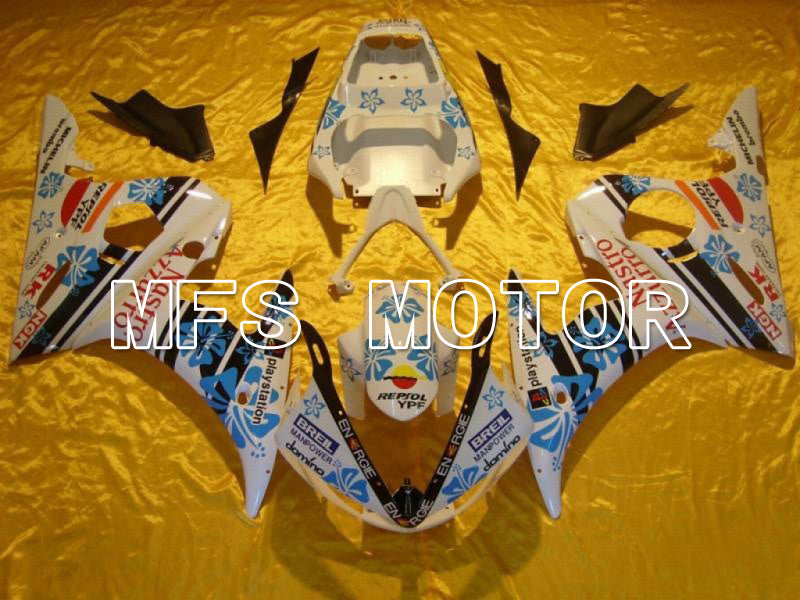Yamaha YZF-R6 2005 Injection ABS Fairing - Nastro Azzurro - White - MFS5257 - Fairings Kit