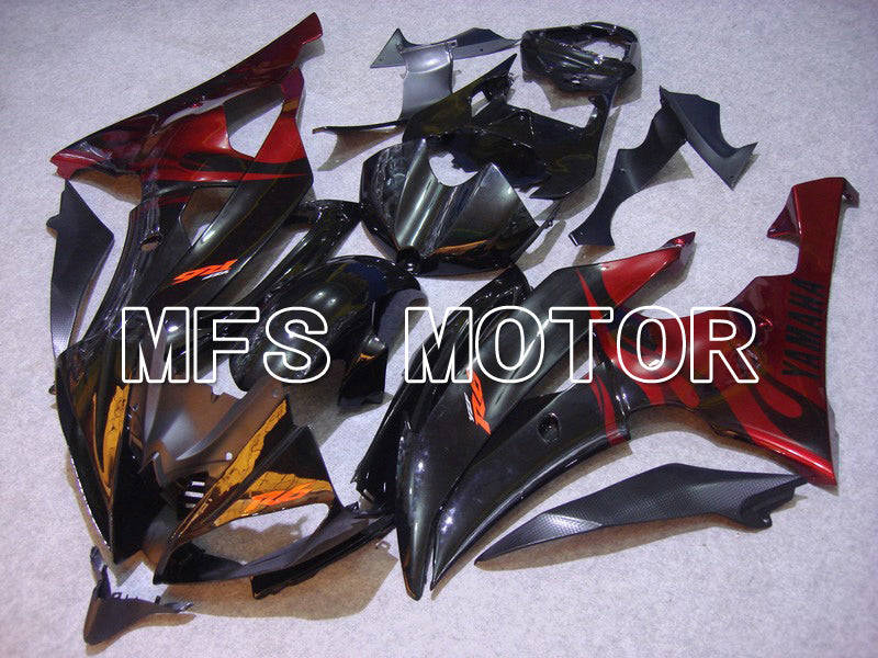 Yamaha YZF-R6 2008-2016 Injection ABS Fairing - Flame - Red Black - MFS5380 - Fairings Kit