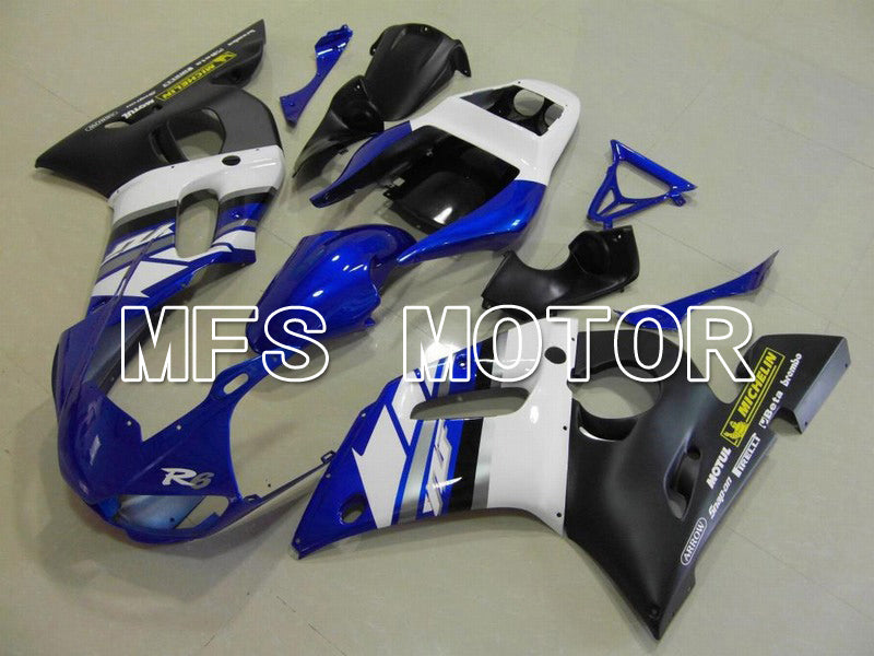 Yamaha YZF-R6 1998-2002 Injection ABS Fairing - Factory Style - Black Blue White - MFS5479 - Fairings Kit
