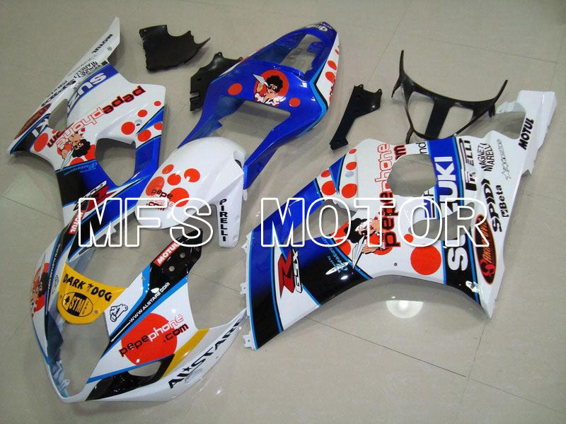 Suzuki GSXR1000 2003-2004 Injection ABS Fairing - Dark Dog - Blue White - MFS5552 - Fairings Kit