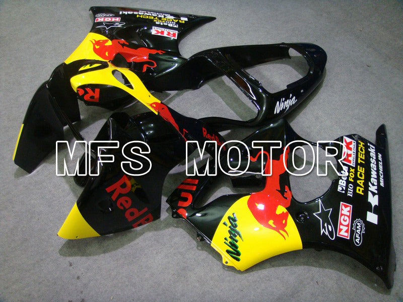 Kawasaki NINJA ZX6R 2000-2002 Injection ABS Fairing - Red Bull - Black - MFS5590 - Fairings Kit