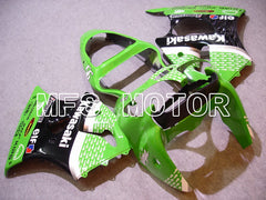 Kawasaki NINJA ZX6R 2000-2002 Injection ABS Fairing - Factory Style - Black Green - MFS5593 - Fairings Kit