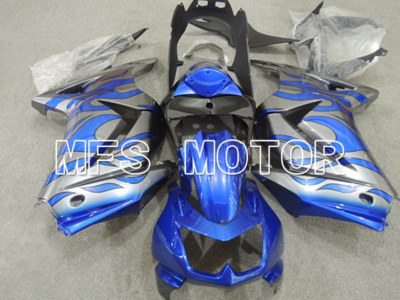 Kawasaki NINJA EX250 2008-2012 Injection ABS Fairing - Flame - Blue Silver - MFS6169 - Fairings Kit
