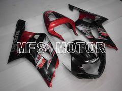 Suzuki GSXR750 2000-2003 Injection ABS Fairing - Factory Style - Black Red - MFS7075 - Fairings Kit