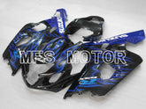 Suzuki GSXR600 GSXR750 2004-2005 Injection ABS Fairing - Flame - Black Blue - MFS6424 - Fairings Kit