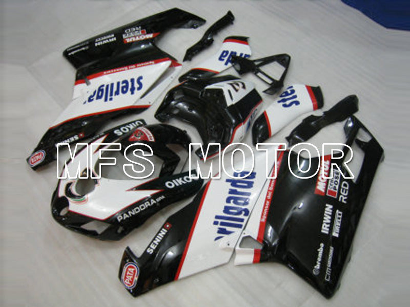 Ducati 749 / 999 2003-2004 Injection ABS Fairing - Sterilgarda - Black White - MFS6430 - Fairings Kit