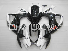 Suzuki GSXR600 GSXR750 2006-2007 Injection ABS Fairing - Factory - Black White - MFS6435 - Fairings Kit