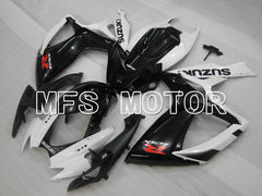 Suzuki GSXR600 GSXR750 2006-2007 Injection ABS Fairing - Factory - Black White - MFS6435 - Fairings Kit