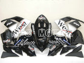 Kawasaki NINJA ZX10R 2004-2005 Injection ABS Fairing - West - Black White - MFS6445 - Fairings Kit