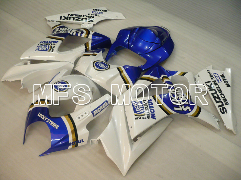 Suzuki GSXR1000 2007-2008 Injection ABS Fairing - Lucky Strike - Blue White - MFS6453 - Fairings Kit