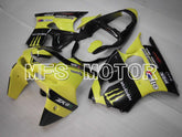 Kawasaki NINJA ZX6R 1998-1999 ABS Fairing - Monster - Black Yellow - MFS6455 - Fairings Kit