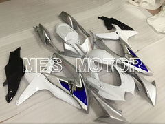 Suzuki GSXR600 GSXR750 2008-2010 Injection ABS Fairing - Factory Style - White Silver - MFS5091 - Fairings Kit