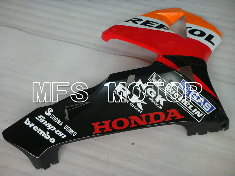 Honda CBR600RR 2003-2004 Injection ABS Fairing - Repsol - Orange Red Black - MFS2079 - Fairings Kit