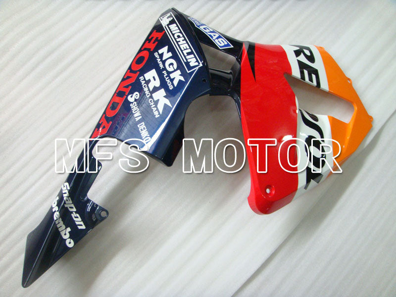 Honda CBR600RR 2003-2004 Injection ABS Fairing - Repsol - Orange Red Blue - MFS2081 - Fairings Kit