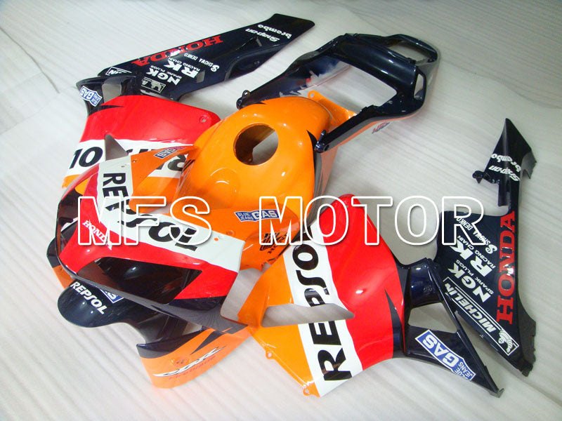 Honda CBR600RR 2003-2004 Injection ABS Fairing - Repsol - Orange Red Blue - MFS2081 - Fairings Kit