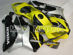 Honda CBR600RR 2003-2004 ABS Injection Fairing - Factory Style - Yellow Silver Black - MFS2100 - Fairings Kit