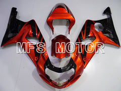 Suzuki GSXR750 2000-2003 Injection ABS Fairing - Factory Style - Black Red - MFS6944 - Fairings Kit