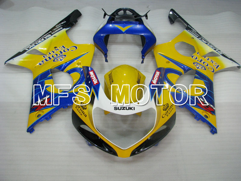 Suzuki GSXR750 2000-2003 Injection ABS Fairing - Factory Style - Black Yellow Blue - MFS6954 - Fairings Kit