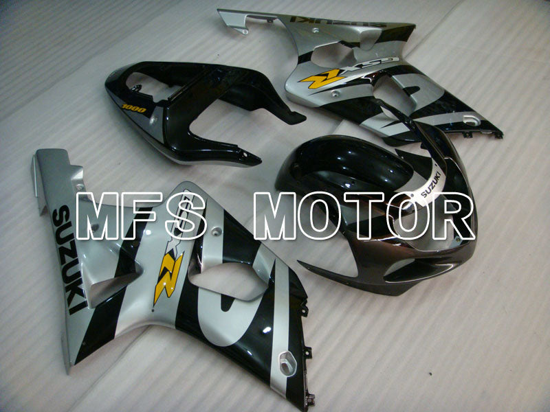 Suzuki GSXR600 2001-2003 Injection ABS Fairing - Factory Style - Black Silver - MFS2134 - Fairings Kit