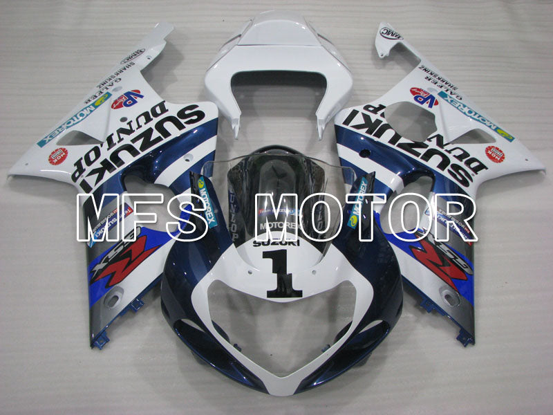 Suzuki GSXR600 2001-2003 Injection ABS Fairing - Factory Style - White Blue - MFS2144 - Fairings Kit