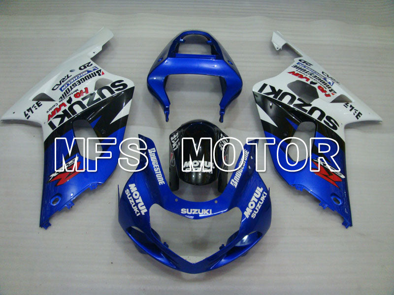 Suzuki GSXR600 2001-2003 Injection ABS Fairing - MOTUL - White Blue - MFS2155 - Fairings Kit