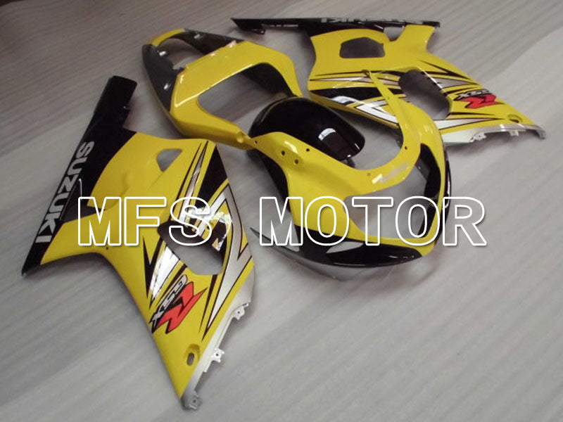 Suzuki GSXR600 2001-2003 Injection ABS Fairing - Factory Style - Black Yellow - MFS2169 - Fairings Kit
