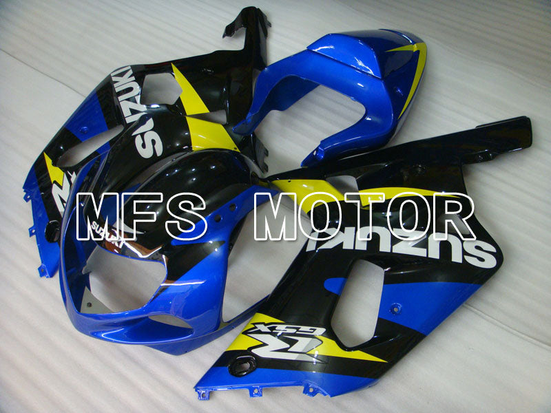 Suzuki GSXR600 2001-2003 Injection ABS Fairing - Factory Style - Black Blue - MFS2178 - Fairings Kit