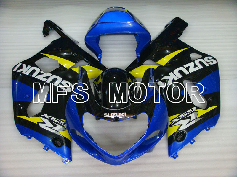 Suzuki GSXR600 2001-2003 Injection ABS Fairing - Factory Style - Black Blue - MFS2178 - Fairings Kit
