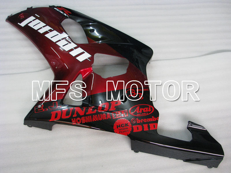Suzuki GSXR600 2001-2003 Injection ABS Fairing - Jordan - Black Red - MFS2186 - Fairings Kit