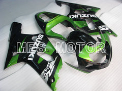 Suzuki GSXR600 2001-2003 Injection ABS Fairing - Factory Style - Black Green - MFS2191 - Fairings Kit