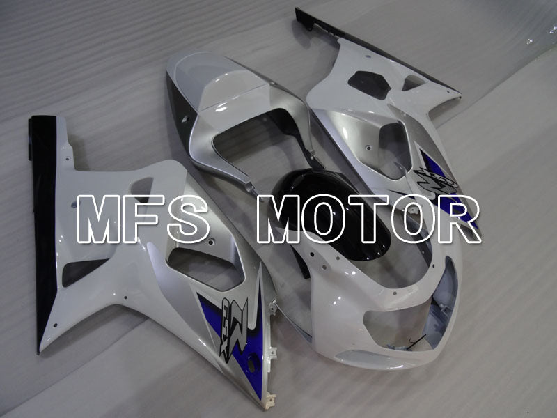 Suzuki GSXR600 2001-2003 Injection ABS Fairing - Factory Style - White Silver - MFS2195 - Fairings Kit