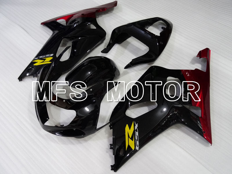 Suzuki GSXR600 2001-2003 Injection ABS Fairing - Jordan - Black Red - MFS2197 - Fairings Kit