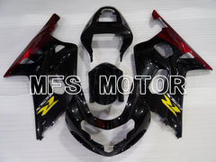 Suzuki GSXR750 2000-2003 Injection ABS Fairing - Jordan - Black Red - MFS6997 - Fairings Kit