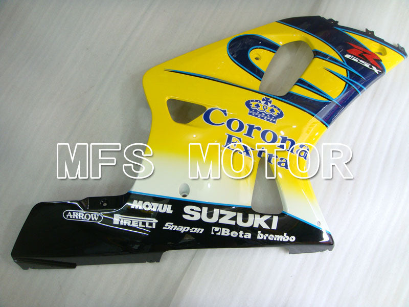 Suzuki GSXR750 2000-2003 Injection ABS Fairing - Corona - Black Yellow Blue - MFS6998 - Fairings Kit