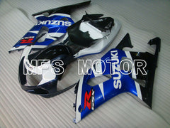 Suzuki GSXR600 2001-2003 Injection ABS Fairing - Factory Style - Black Wihte Blue - MFS2209 - Fairings Kit