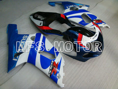 Suzuki GSXR600 2001-2003 Injection ABS Fairing - Factory Style - White Blue - MFS2210 - Fairings Kit