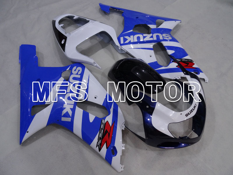 Suzuki GSXR750 2000-2003 Injection ABS Fairing - Factory Style - Black Wihte Blue - MFS7007 - Fairings Kit